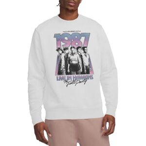Stranger Things Hawkins 1987 Group Tour Poster Unisex Sweatshirt, White, Large Stranger Things Hawkins 1987 Group Tour Poster Unisex Sweatshirt, White, Large