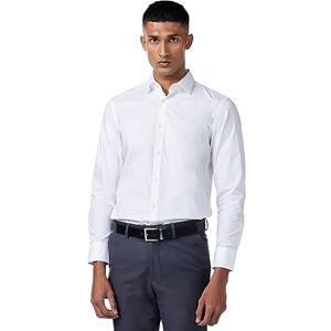 Hugo Boss Men's Classic Popelin Button Down Dress Shirt, White, 15.5L US Hugo Boss Men's Classic Popelin Button Down Dress Shirt, White, 15.5L US