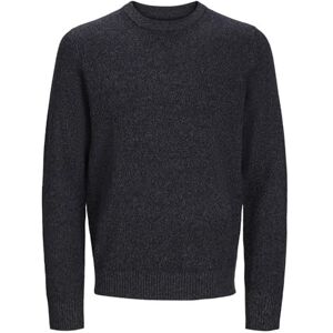 JACK & JONES Men's Jprcclambswool Knit Crew Neck Sn Jumper, Black Beauty/Detail: Twist, S JACK & JONES Men's Jprcclambswool Knit Crew Neck Sn Jumper, Black Beauty/Detail: Twist, S