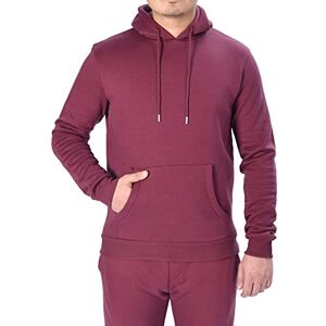 M17 Mens Pullover Hoodie Casual Hooded Sweatshirt Hoody Top Jumper Classic Plain Jacket Long Sleeve with Pocket (L, Burgundy) M17 Mens Pullover Hoodie Casual Hooded Sweatshirt Hoody Top Jumper Classic Plain Jacket Long Sleeve with Pocket (L, Burgundy)