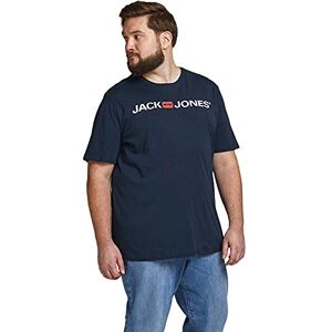 JACK & JONES Men's T-Shirts Short Sleeve Designer O-Neck Tee Top, Navy Colour, UK Size 6XL JACK & JONES Men's T-Shirts Short Sleeve Designer O-Neck Tee Top, Navy Colour, UK Size 6XL