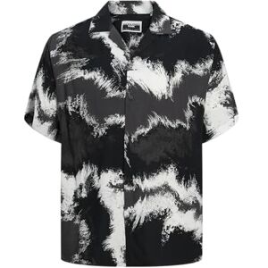 JACK & JONES Men's Jcojeff AOP Resort Shirt Ss Relax Short-Sleeved, Asphalt/Print: Water Paint, M JACK & JONES Men's Jcojeff AOP Resort Shirt Ss Relax Short-Sleeved, Asphalt/Print: Water Paint, M