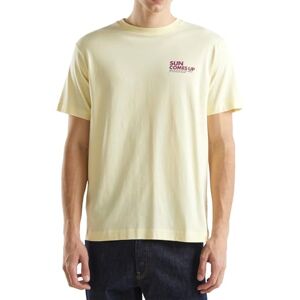 United Colors of Benetton Men's 3yr3u1082 t-Shirt, Yellow, L United Colors of Benetton Men's 3yr3u1082 t-Shirt, Yellow, L