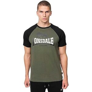 Lonsdale Men's magilligan T-Shirt, Olive/Black/White, M Lonsdale Men's magilligan T-Shirt, Olive/Black/White, M
