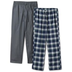 Amazon Essentials Men's Full-Length Relaxed-Fit Pyjama Trousers, Pack of 2, Charcoal/Country Plaid, M Amazon Essentials Men's Full-Length Relaxed-Fit Pyjama Trousers, Pack of 2, Charcoal/Country Plaid, M