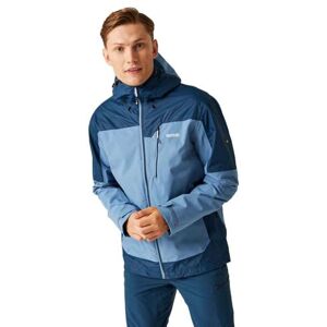 Regatta Mens Highton III Stretch Waterproof Jacket (L) (Coronet Blue/Moonlight Denim) Regatta Mens Highton III Stretch Waterproof Jacket (L) (Coronet Blue/Moonlight Denim)