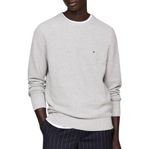 Tommy Hilfiger Men’s Regular Fit Essential Structure Crew Neck Jumper, Grey (Light Grey Heather), XXL Tommy Hilfiger Men’s Regular Fit Essential Structure Crew Neck Jumper, Grey (Light Grey Heather), XXL