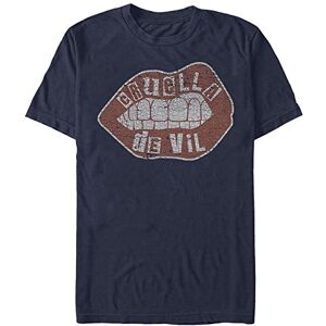 Disney Dnca-Red Lip Embroidery Organic Short Sleeve T-Shirt, Navy Blue, S Disney Dnca-Red Lip Embroidery Organic Short Sleeve T-Shirt, Navy Blue, S