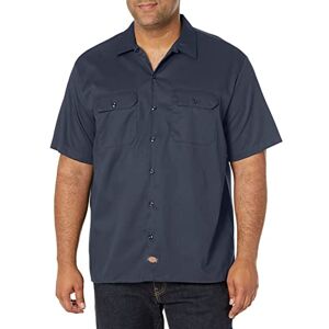 Dickies Mens Short-Sleeve Flex Twill Work Button-Down-Shirts, Dark Navy, XXL UK Dickies Mens Short-Sleeve Flex Twill Work Button-Down-Shirts, Dark Navy, XXL UK