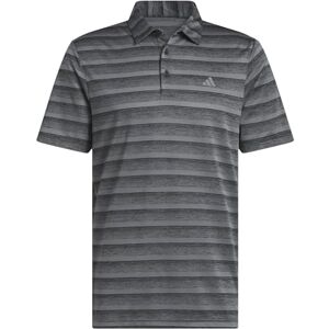 adidas Men's Mens Two Color Stripe Polo Shirt, Black/Grey Four, XL adidas Men's Mens Two Color Stripe Polo Shirt, Black/Grey Four, XL