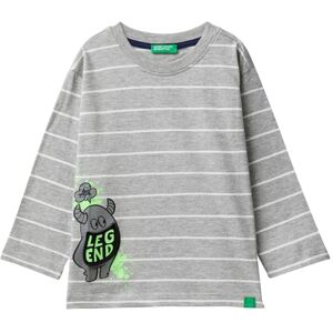 United Colors of Benetton T-Shirt M/L 3KUYG10FD Short Sleeve T-Shirt, Grigio United Colors of Benetton T-Shirt M/L 3KUYG10FD Short Sleeve T-Shirt, Grigio