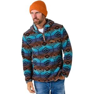Joe Browns Male Full Zip Aztec Print Fleece Hoodie, Regular, Blue, UK S Joe Browns Male Full Zip Aztec Print Fleece Hoodie, Regular, Blue, UK S