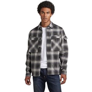 G-STAR RAW G-Star Men's Unisex Mysterious Overshirt, Multicolour (raven blur check D21982-C904-C754), XL G-STAR RAW G-Star Men's Unisex Mysterious Overshirt, Multicolour (raven blur check D21982-C904-C754), XL