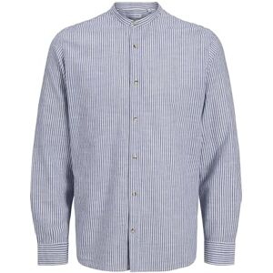 JACK & JONES Men's Jjesummer Band Shirt Ls Sn Long Sleeve, Infinity/Detail: Stripe, L JACK & JONES Men's Jjesummer Band Shirt Ls Sn Long Sleeve, Infinity/Detail: Stripe, L