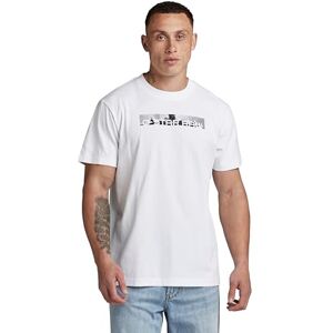 G-STAR Men's Flight Deck Back Graphic Loose T-Shirt, White (white D24425-C336-110), L G-STAR Men's Flight Deck Back Graphic Loose T-Shirt, White (white D24425-C336-110), L