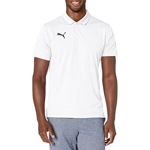 Puma Men's Teamliga Sideline Polo Shirt, White/Black, S Puma Men's Teamliga Sideline Polo Shirt, White/Black, S