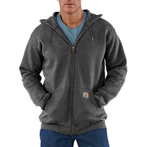 Carhartt Mens Midweight Hooded Zip-Front Sweatshirt Solid Long Sleeves Shirt Carbon Heather S Carhartt Mens Midweight Hooded Zip-Front Sweatshirt Solid Long Sleeves Shirt Carbon Heather S