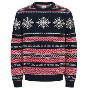 JACK & JONES Men's Jjxmas Noel Knit Crew Neck, Sky Captain, XS JACK & JONES Men's Jjxmas Noel Knit Crew Neck, Sky Captain, XS