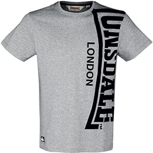 Lonsdale Men's Holyrood T-Shirt, Marl Grey/Black, M Lonsdale Men's Holyrood T-Shirt, Marl Grey/Black, M