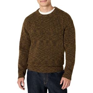 Amazon Essentials Men's Relaxed-Fit Multi-Colour Heavyweight Crewneck Pullover Jumper, Dark Brown Marl, S Amazon Essentials Men's Relaxed-Fit Multi-Colour Heavyweight Crewneck Pullover Jumper, Dark Brown Marl, S