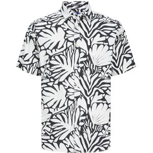 JACK & JONES Men's Jorjoshua Aruba Shirt Ss Short-Sleeved, Cloud Dancer/AOP: Abstract, XS JACK & JONES Men's Jorjoshua Aruba Shirt Ss Short-Sleeved, Cloud Dancer/AOP: Abstract, XS