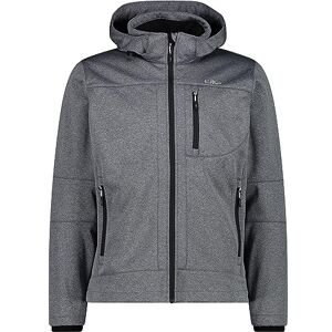 CMP Man Jacket Zip Hood, Black Mel.-Ice, 46 CMP Man Jacket Zip Hood, Black Mel.-Ice, 46