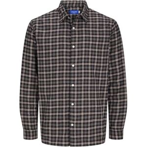 JACK & JONES Men's Jorjoshua Flannel Check Shirt Ls Casual, Pavement, M JACK & JONES Men's Jorjoshua Flannel Check Shirt Ls Casual, Pavement, M