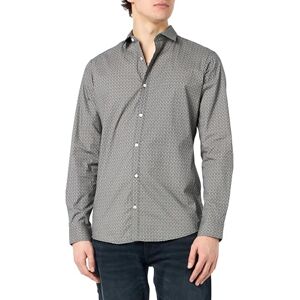 JACK & JONES Men's Jprblablackpool Stretch Shirt LS Ss24 Sn, Travertine/AOP: Slim fit, S JACK & JONES Men's Jprblablackpool Stretch Shirt LS Ss24 Sn, Travertine/AOP: Slim fit, S