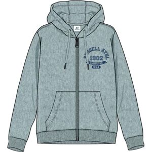 Russell Athletic A20172-CJ-090 ZIP THR HOODY Sweatshirt Men's COLLEGIATE GREY MARL Size XXL Russell Athletic A20172-CJ-090 ZIP THR HOODY Sweatshirt Men's COLLEGIATE GREY MARL Size XXL