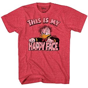 Disney Men's Men's Donald Duck T-shirt fashion t shirts, Red Heather, XL UK Disney Men's Men's Donald Duck T-shirt fashion t shirts, Red Heather, XL UK