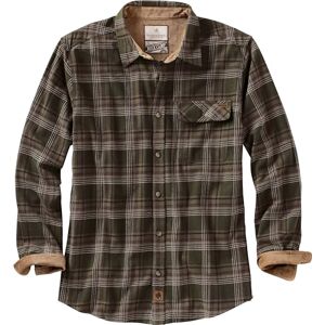 Legendary Whitetails Men's Buck Camp Flannel, Long Sleeve Plaid Button Down Casual Shirt, Corduroy Cuffs, Forest Plaid, Large Tall Legendary Whitetails Men's Buck Camp Flannel, Long Sleeve Plaid Button Down Casual Shirt, Corduroy Cuffs, Forest Plaid, Large Tall