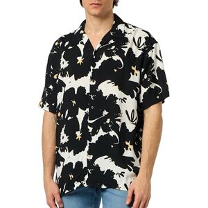 JACK & JONES Men's Jorluke Aruba Resort Shirt Ss Short-Sleeved, Black/AOP: AOP, XS JACK & JONES Men's Jorluke Aruba Resort Shirt Ss Short-Sleeved, Black/AOP: AOP, XS