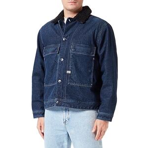 G-STAR RAW G-Star Men's Utility Flap Pocket Sherpa Jacket, Blue (worn in kingfisher D23595-D317-G114), XL G-STAR RAW G-Star Men's Utility Flap Pocket Sherpa Jacket, Blue (worn in kingfisher D23595-D317-G114), XL