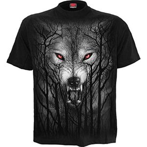 Spiral Forest Wolf T-Shirt Black 4XL Spiral Forest Wolf T-Shirt Black 4XL