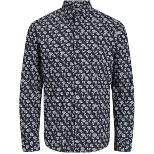 JACK & JONES Men's Jprblaactive Stretch Shirt L/S Sn Casual, Night Sky/AOP: Slim fit, L JACK & JONES Men's Jprblaactive Stretch Shirt L/S Sn Casual, Night Sky/AOP: Slim fit, L