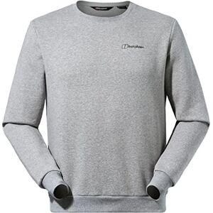 Berghaus Men's Logo Sweatshirt Crew Neck Jumper Added Warmth Extra Comfortable, Grey Marl, XS Berghaus Men's Logo Sweatshirt Crew Neck Jumper Added Warmth Extra Comfortable, Grey Marl, XS