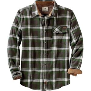 Legendary Whitetails Men's Buck Camp Flannel, Long Sleeve Plaid Button Down Casual Shirt, Corduroy Cuffs, Mountain Charcoal Plaid, Medium Legendary Whitetails Men's Buck Camp Flannel, Long Sleeve Plaid Button Down Casual Shirt, Corduroy Cuffs, Mountain Charcoal Plaid, Medium