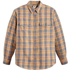Levi's Men's Relaxed Fit Western Shirt, Krishan Plaid Lark, M Levi's Men's Relaxed Fit Western Shirt, Krishan Plaid Lark, M