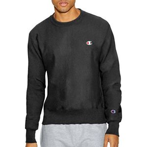 Champion Men's Crewneck, Reverse Weave, Heavyweight Fleece Sweatshirt, Black, M Champion Men's Crewneck, Reverse Weave, Heavyweight Fleece Sweatshirt, Black, M
