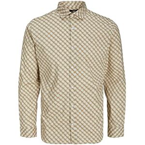 JACK & JONES Men's Jprblablackpool Stretch Shirt LS Ss23 Sn, White Pepper/fit: Slim fit, L JACK & JONES Men's Jprblablackpool Stretch Shirt LS Ss23 Sn, White Pepper/fit: Slim fit, L