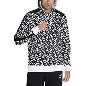 Puma Classics Graphics AOP Logo Hoodie Sweatshirt, Man, mens, Sweatshirt, 597766-02_L, Black, L Puma Classics Graphics AOP Logo Hoodie Sweatshirt, Man, mens, Sweatshirt, 597766-02_L, Black, L