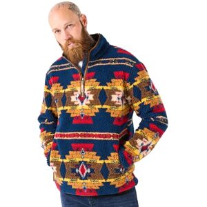 Joe Browns Men's Multi-Pattern Borg Funnel Neck Henley Shirt, Navy, M Joe Browns Men's Multi-Pattern Borg Funnel Neck Henley Shirt, Navy, M