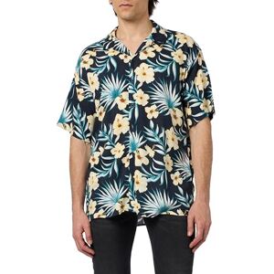 JACK & JONES Men's Jjjeff Floral AOP Resort Shirt Ss, Blazer Navy, XS JACK & JONES Men's Jjjeff Floral AOP Resort Shirt Ss, Blazer Navy, XS