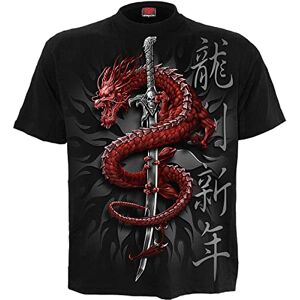 Spiral Oriental Dragon T-Shirt Black M Spiral Oriental Dragon T-Shirt Black M