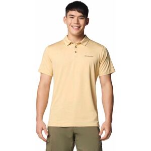 Columbia Men's Tech Trail Utility Polo, Technical Polo Shirt, Sand Dune Heather, XL Columbia Men's Tech Trail Utility Polo, Technical Polo Shirt, Sand Dune Heather, XL