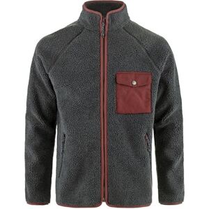 Fjällräven FJALLRAVEN 84158-030-352 Vardag Pile Fleece M Sweatshirt Men's Dark Grey-Maroon Size M Fjällräven FJALLRAVEN 84158-030-352 Vardag Pile Fleece M Sweatshirt Men's Dark Grey-Maroon Size M
