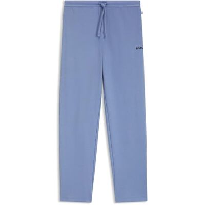 Boss Mens Waffle Pants Embroidered-Logo Pyjama Bottoms in a Cotton Blend Boss Mens Waffle Pants Embroidered-Logo Pyjama Bottoms in a Cotton Blend