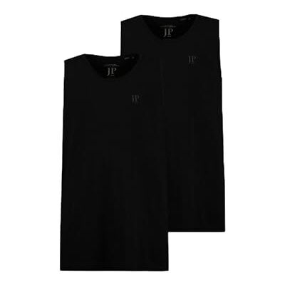 JP 1880 Mens Large Sizes Plus Sizes Menswear L-8XL Tank Top 2 Pack Sleeveless Up to 8 XL 796858, Medium Grey Melange, 4XL JP 1880 Mens Large Sizes Plus Sizes Menswear L-8XL Tank Top 2 Pack Sleeveless Up to 8 XL 796858, Medium Grey Melange, 4XL