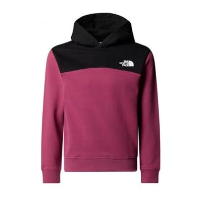 The North Face Girl's Back Logo Relaxed Hooded Sweatshirt, Cyber Berry, 10 Years The North Face Girl's Back Logo Relaxed Hooded Sweatshirt, Cyber Berry, 10 Years