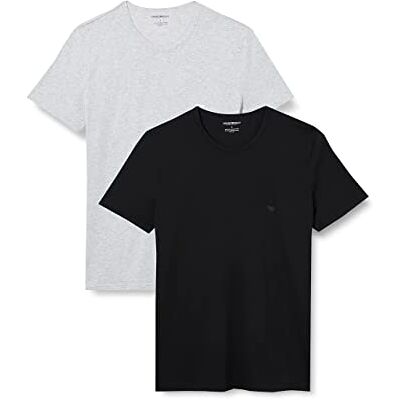 Emporio Armani Mens 111647cc722 Pyjama Top, 1 Black 1 Grey, XL UK Emporio Armani Mens 111647cc722 Pyjama Top, 1 Black 1 Grey, XL UK